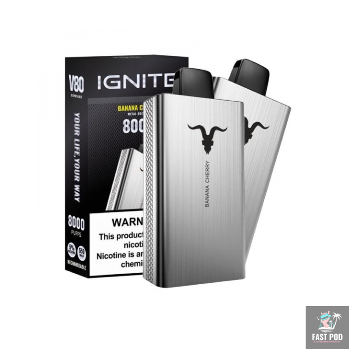 IGNITE V80 SIlver Edition  – 8000 Puffs – Pod Descartável