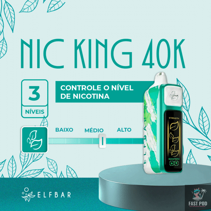 ELFBAR NIC KING 40k - 40000 Puffs -Pod Descartavel