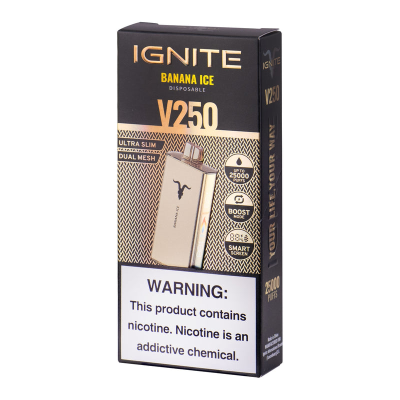 IGNITE V250 – 25000 Puffs – Pod Descartável (GOLD)