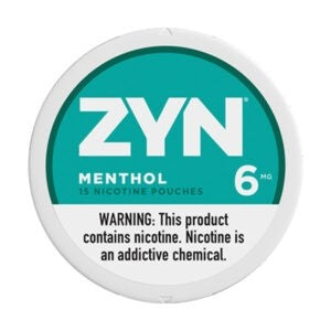 ZYN Nicotine MENTHOL Pouches 6mg 15 Pouches